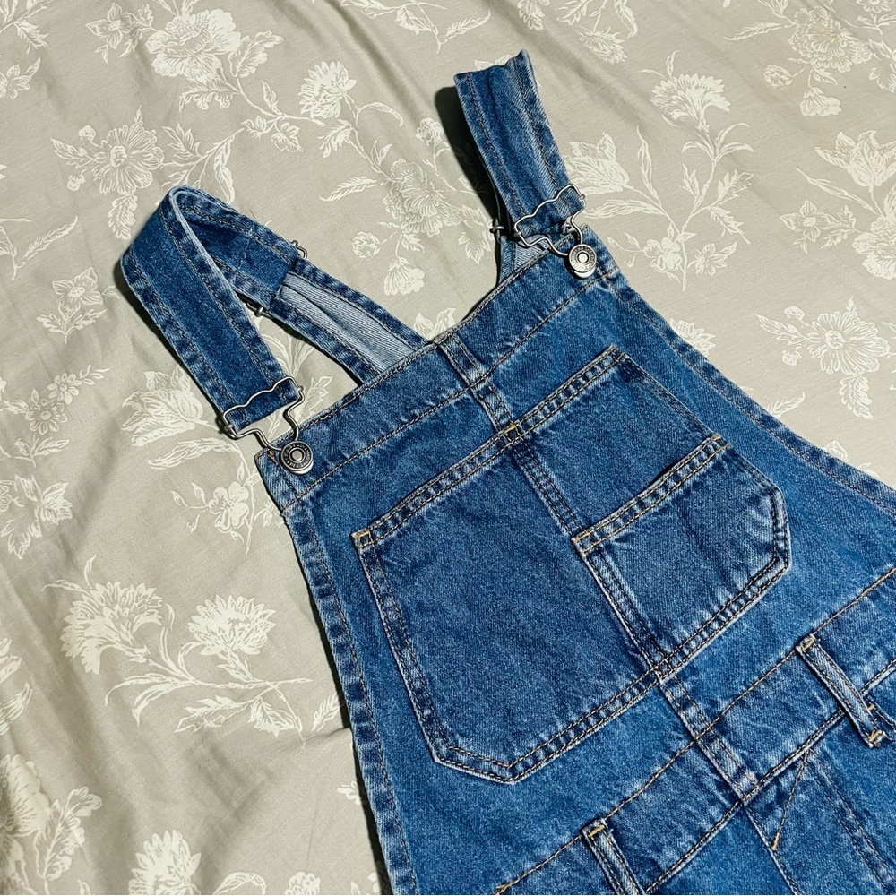 We The Free Ziggy Shortalls Denim in Sapphire Size Small